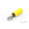 Te Connectivity Ring Terminal, #4 Stud Size, 24 AWG, 300 V, Nylon Insulated, Yellow 52189 - alternate 1